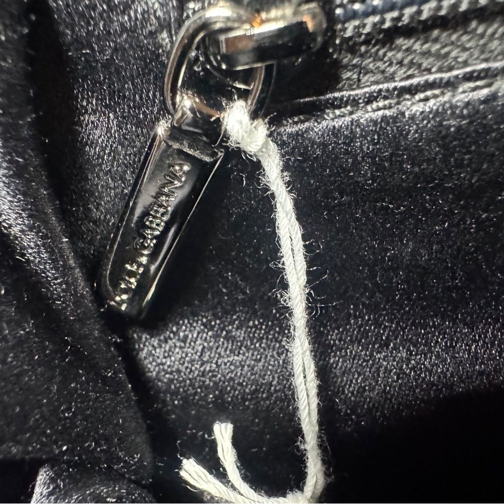 DOLCE & GABBANA Metallic Purple Pleated & Black Leather Doctor Bag Ltd Edition - Picture 14 of 16
